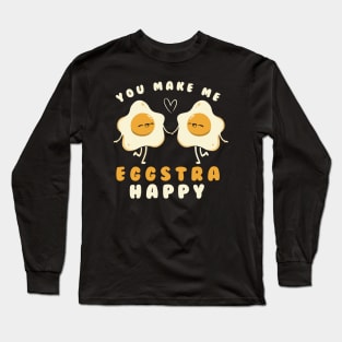 You Make Me Eggstra Happy by Tobe Fonseca Long Sleeve T-Shirt